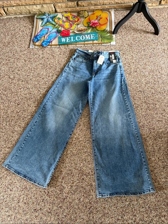 Levi's Denim - Levi's Light Blue High Waist Wide/Straight Jeans